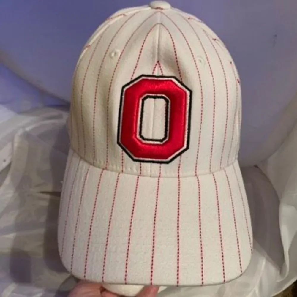 Ohio State Buckeyes Pinstripe Top Of The World One Fit Ball Cap